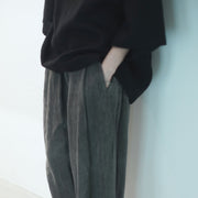 Crew Neck Half Sleeve Over Pullover.