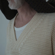 Waffle Russell V Neck 3/4 Sleeve Dolman Knit Pullover.
