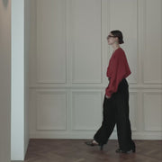 Double Hem Coin Pocket 2Tuck Wide Slacks.
