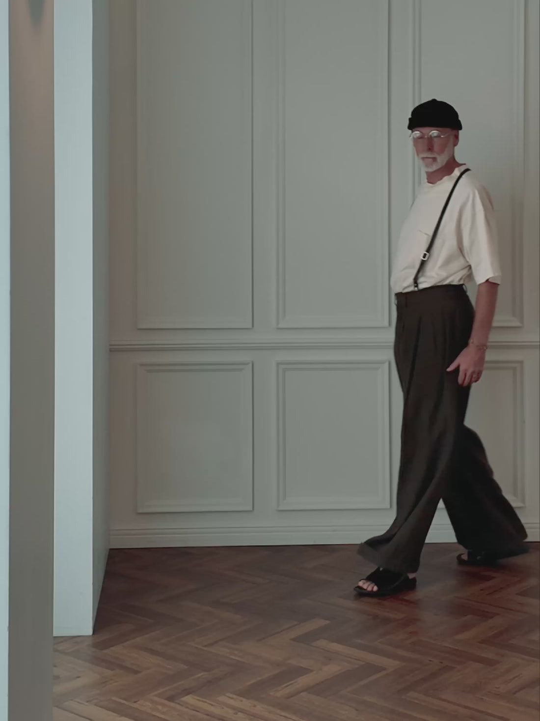 Double Hem Coin Pocket 2Tuck Wide Slacks.