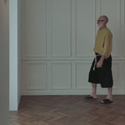 High Waist 2 Tuck Wide Half Trousers.